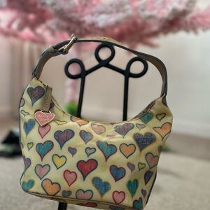 Y2K Vintage DOONEY & BOURKE Rainbow Hearts “IT”Tote Bag- ICONIC!!